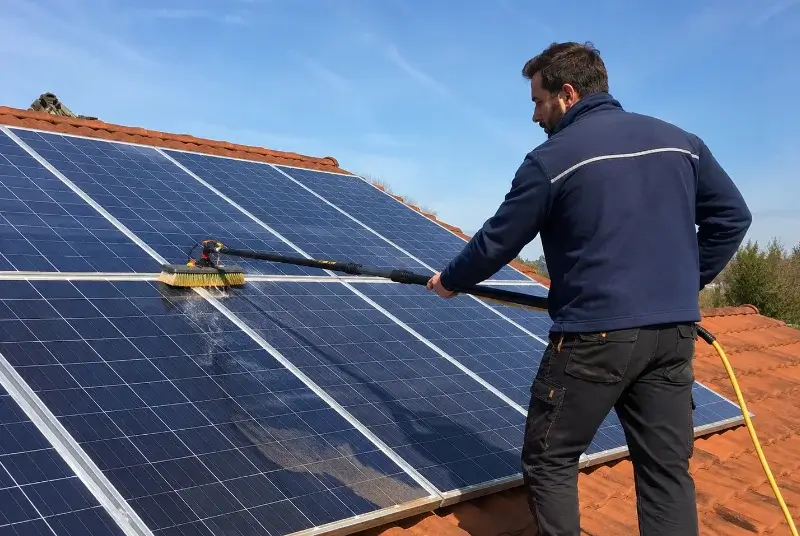 Nettoyage et entretien de panneaux solaires à Limerzel